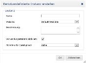 Benutzerdefinierte Instanz erstellen